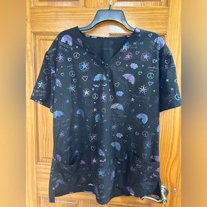 Peace, love scrubs by Zinnia plus size